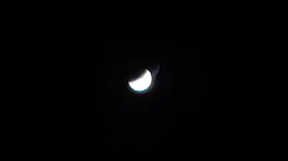 Moon begins to enter Earth’s shadow